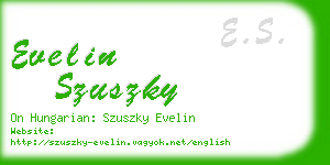 evelin szuszky business card